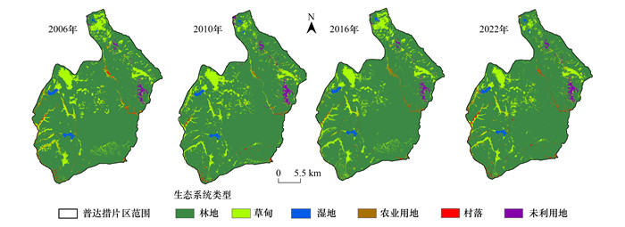 香格里拉国家公园普达措片区区位图
